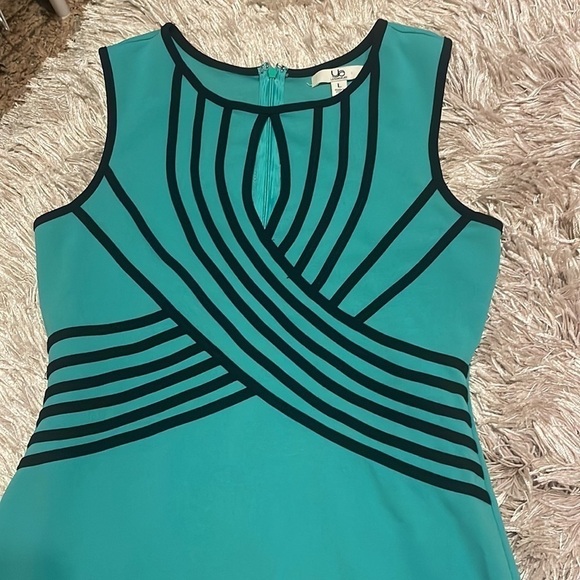 YA Los Angeles Bodycon Sleeveless Green Dress Size Large - Picture 3 of 10